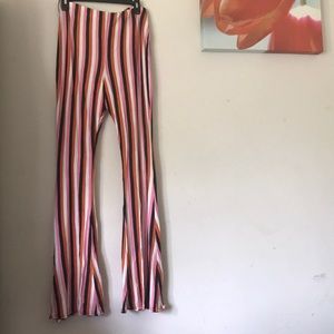 Striped Flared Trousers